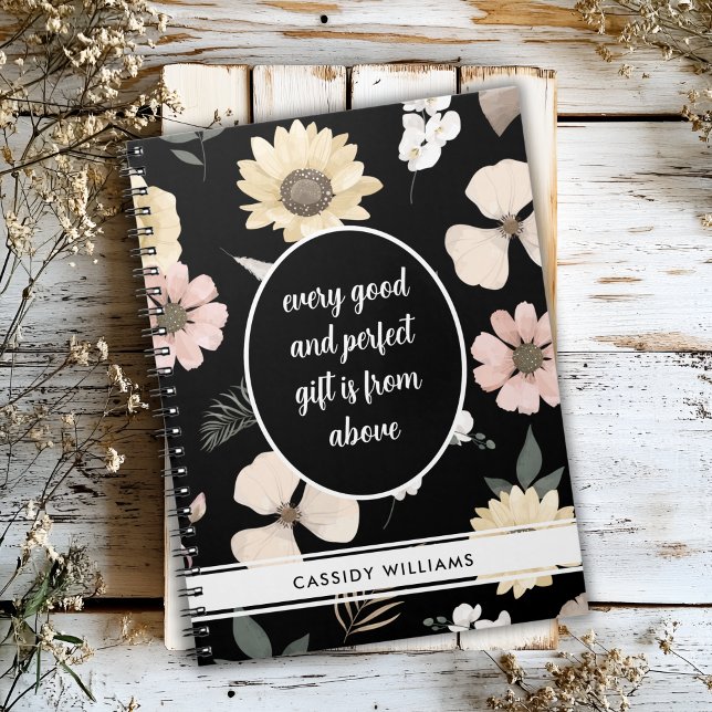 carnet de prière à fleurs noires (Créateur téléchargé)