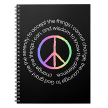 Carnet de prière de sérénité Journal Sober Life
