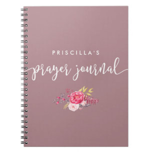 Carnet de prière écrite et florale