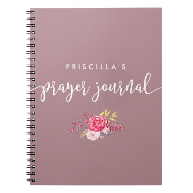 Carnet de prière écrite et florale (Devant)