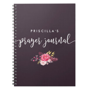 Carnet de prière écrite et florale