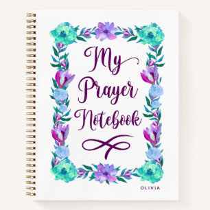 Carnet de prière Florale Aquarelle