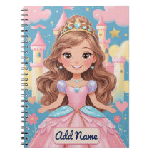 Carnet de princesse – Nom personnalisable
