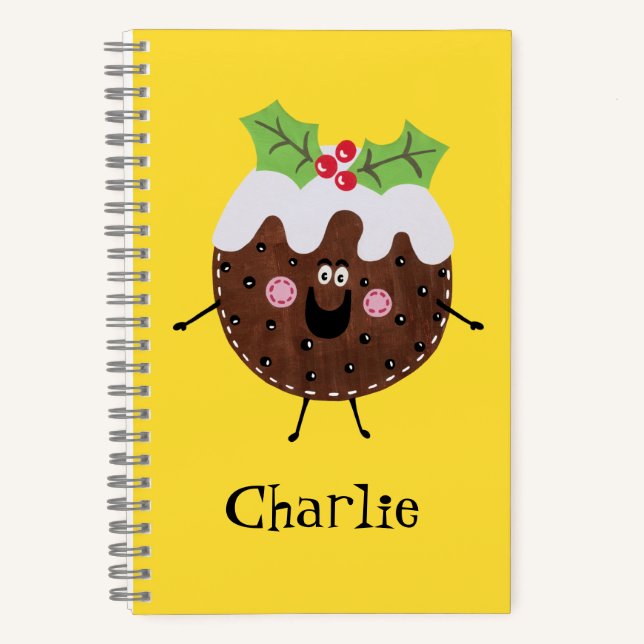 Carnet de pudding de Noël personnalisé (Recto)