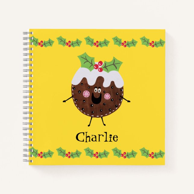 Carnet de pudding de Noël personnalisé (Devant)