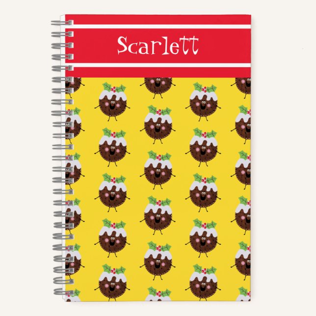 Carnet de pudding de Noël personnalisé (Recto)