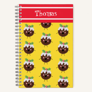 Carnet de pudding de Noël personnalisé