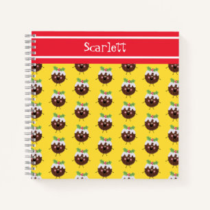 Carnet de pudding de Noël personnalisé