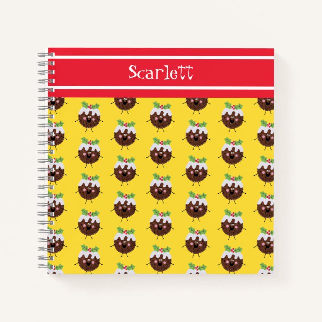 Carnet de pudding de Noël personnalisé (Devant)