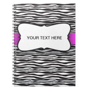Carnet de rayure de zèbre