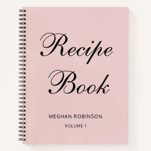 Carnet de recette Blush de livre de cuisine person
