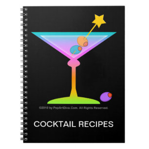 Carnet de recette de cocktail de martini