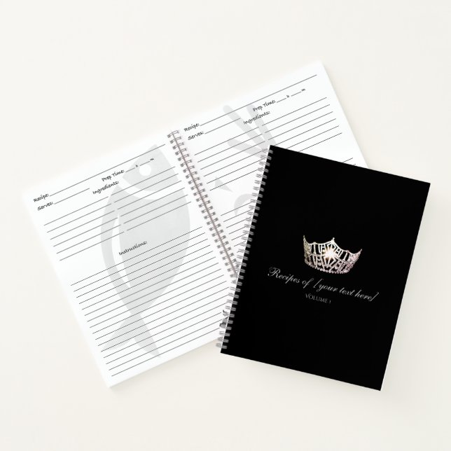 Carnet de Recette personnalisée Miss America Argen (Intérieur)