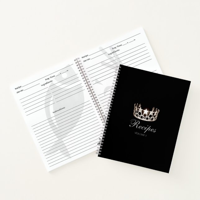 Carnet de recette personnalisée Miss USA Silver Cr (Intérieur)