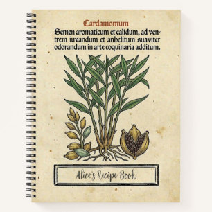 Carnet de recettes botaniques médiévales de Cardam