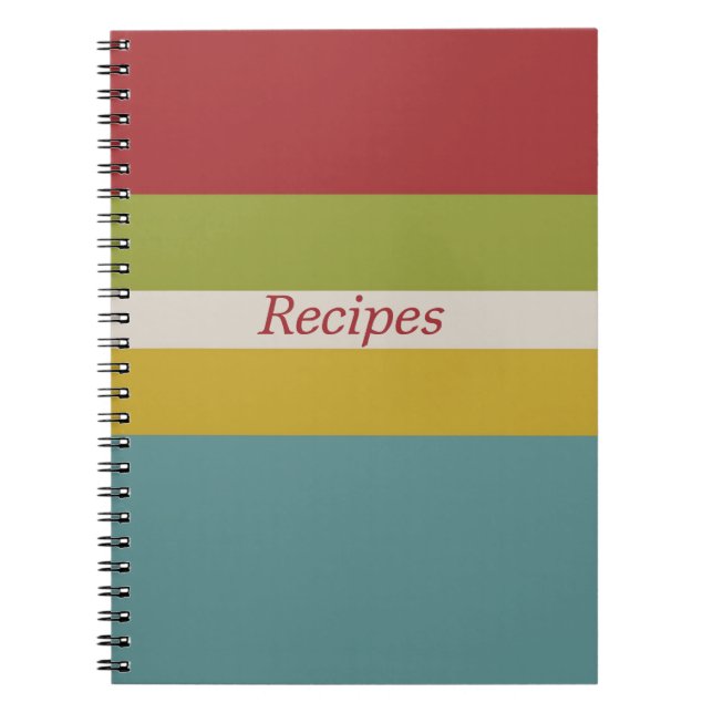 Carnet de recettes de cuisine heureux (Devant)