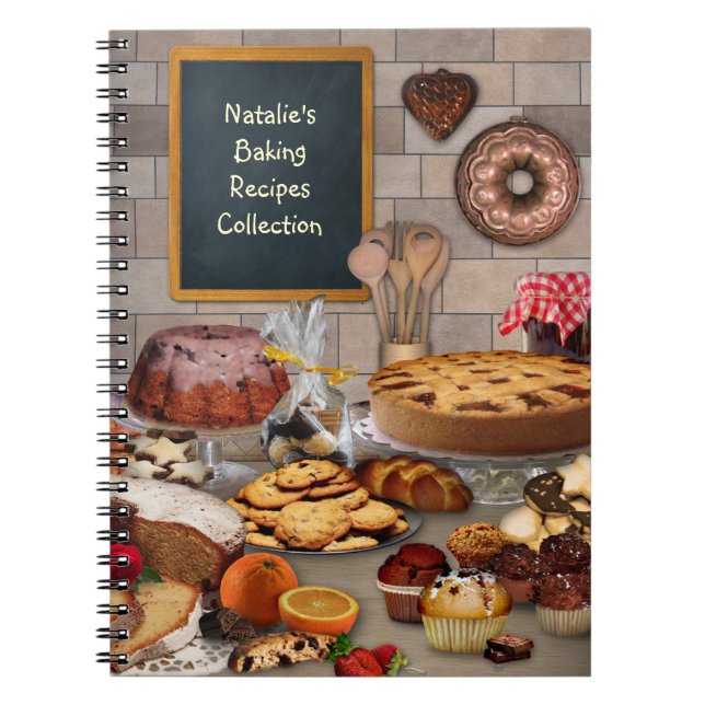 Carnet de recettes de cuisson (personnalisable) (Devant)