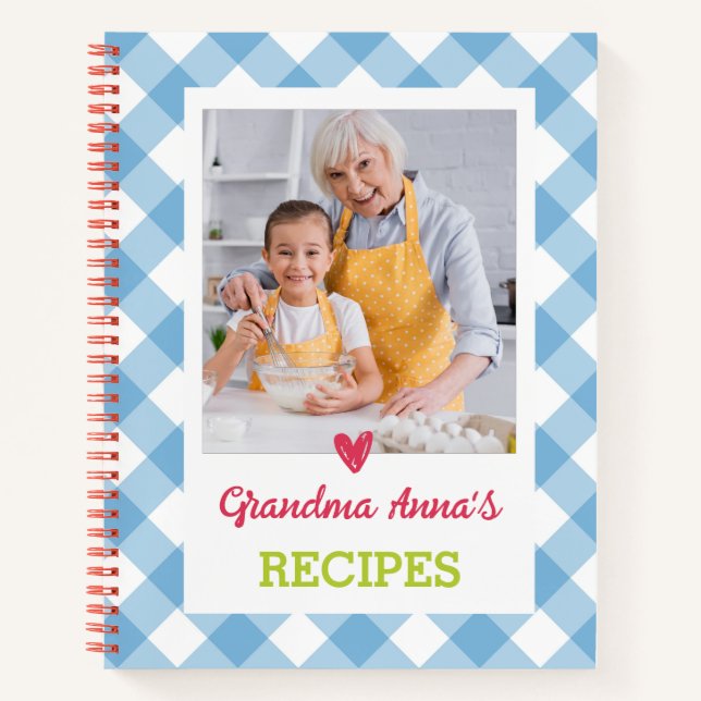 Carnet de recettes de livre de recettes personnali (Devant)