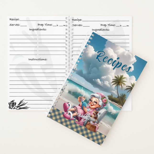 Carnet de recettes de marque pour les potes de bid (À l'intérieur)