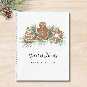 Carnet de recettes de Noël familial personnalisé