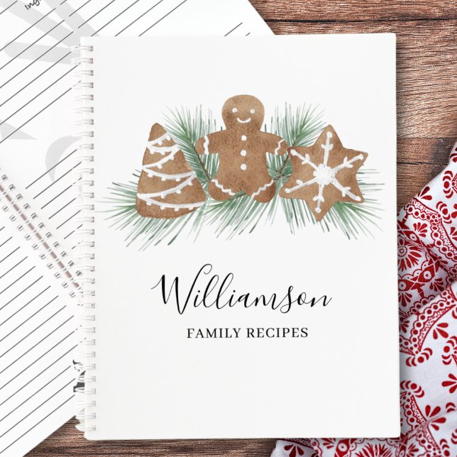 Carnet de recettes de Noël familial personnalisé (Créateur téléchargé)