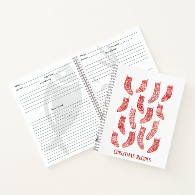 Carnet de recettes de Noël nordique sur mesure (Intérieur)