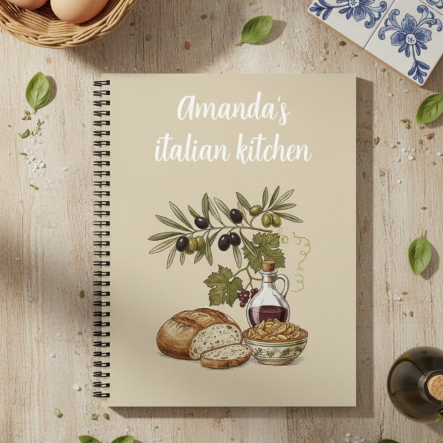 Carnet de recettes de pain rustique de cuisine ita (Créateur téléchargé)