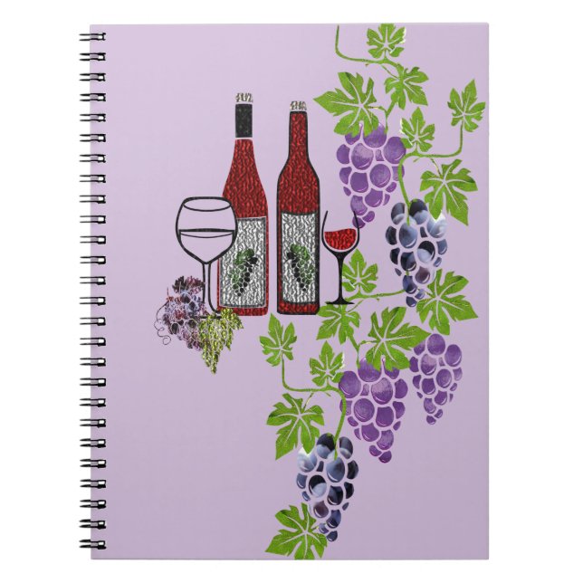 Carnet de recettes de vin et de dégustation (Devant)