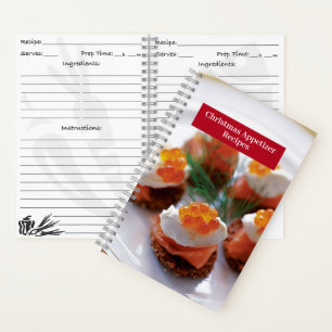 Carnet de recettes - Recettes d'apéritifs de Noël