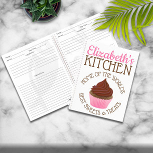 Carnet de recettes sucrées personnalisé du monde