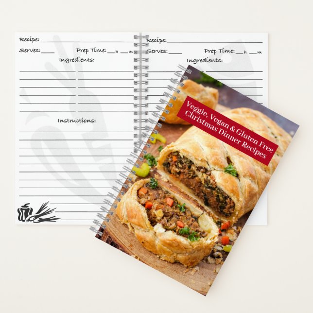 Carnet de recettes - Veggie Vegan + Gluten Gratuit (À l'intérieur)
