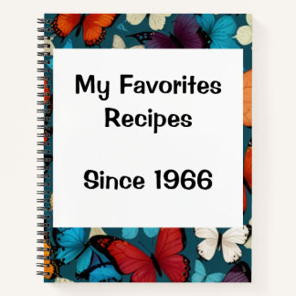 Carnet de recettes Vintage personnalisé moderne