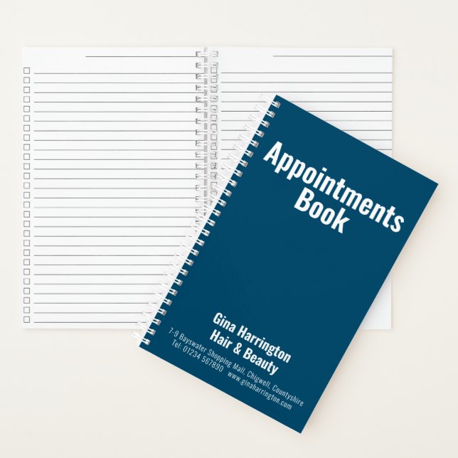 Carnet de rendez-vous pour entreprises (À l'intérieur)