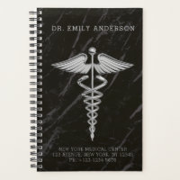 Carnet de rendez-vous Silver Médicale Caduceus