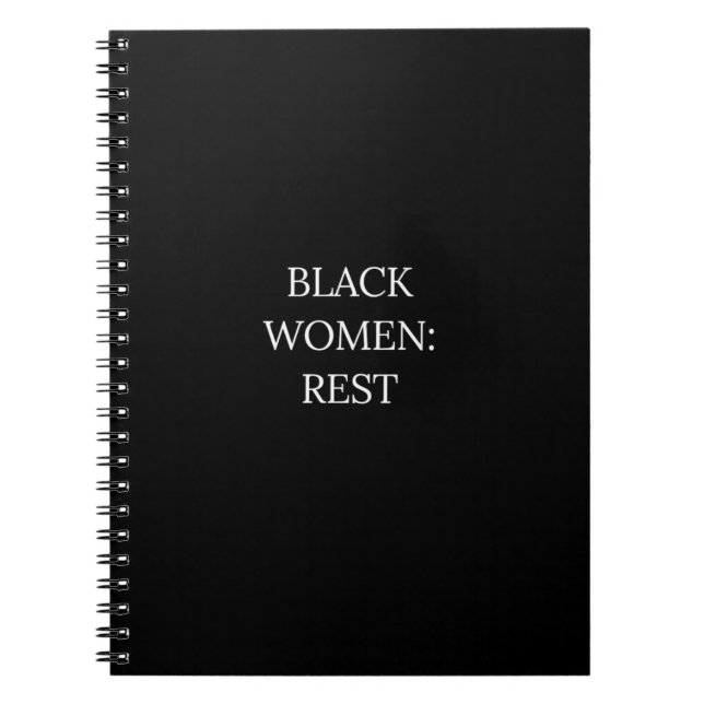 Carnet de repos pour femmes noires (Devant)