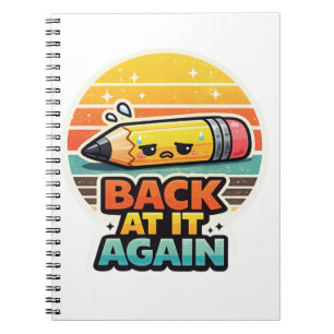 Carnet De Retour Encore Un Dessin Amusant De Crayon Pour