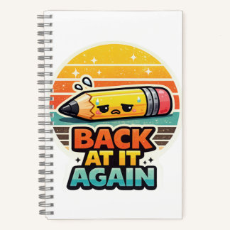 Carnet De Retour Encore Un Dessin Drôle De Crayon Pour L'