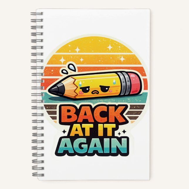 Carnet De Retour Encore Un Dessin Drôle De Crayon Pour L' (Recto)