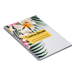 Carnet de rêves tropicaux mignons