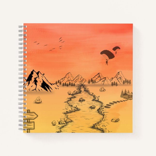 Carnet de route dorée (Devant)