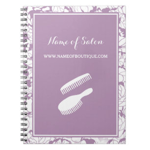 Carnet de salon floral lavande