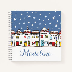 Carnet de scène personnalisé de la rue Christmas