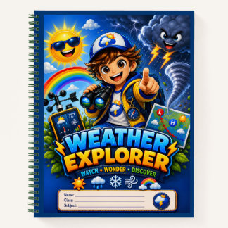 Carnet de sciences STEM Weather Explorer pour enfa