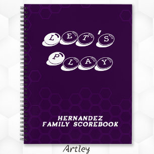 Carnet de score de jeu de société Purple White Fam