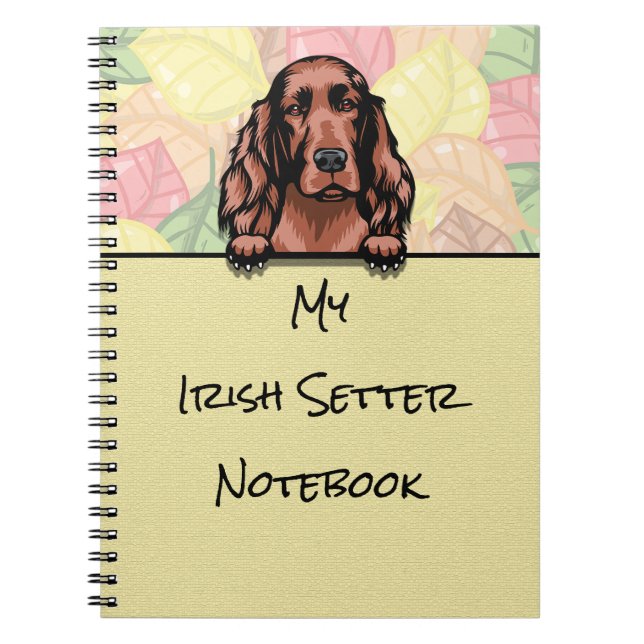 Carnet de Setter irlandais doux de Pékin (Devant)