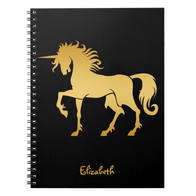 Carnet de silhouette de licorne de danse (Devant)