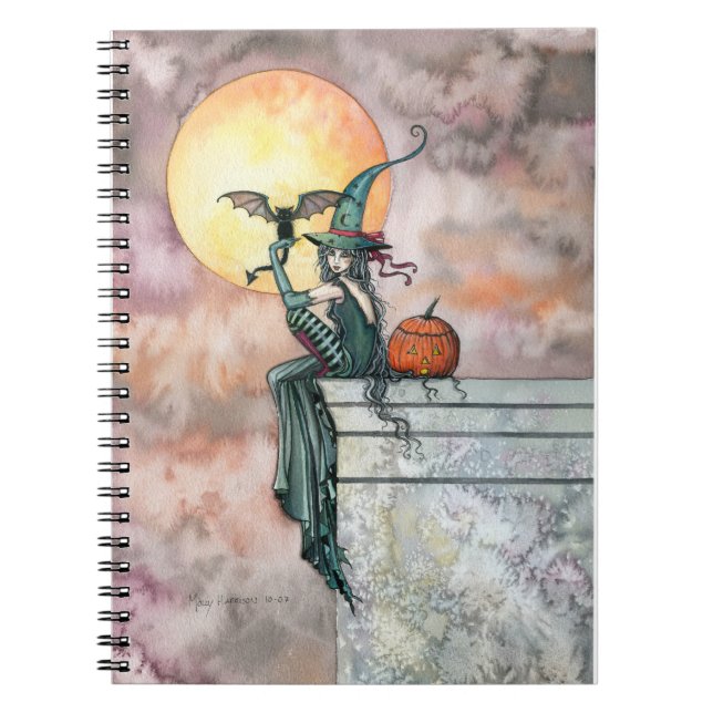 Carnet de sorcière chat toqué (Devant)