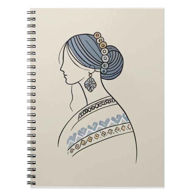 Carnet de spirale d'art populaire ukrainien | Line (Devant)