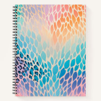 Carnet de spirale d'art Poster de animal coloré