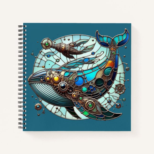 Carnet de spirale de baleine à vapeur (Devant)